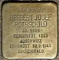 Stolperstein für Herbert Josef Rothschild (Roonstraße 56)