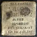 Stolperstein für Hermann Jakobowitz (Kyffhäuserstraße 29)