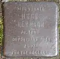 Stolperstein für Hugo Hermann (Frankstraße 12)