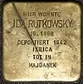 Stolperstein für Ida Rutkowsky (Mauritiuswall 85)