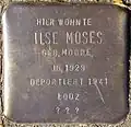 Stolperstein für Ilse Moses (Lochnerstraße 12–14)