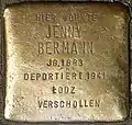 Stolperstein für Jenny Bermann (Jahnstraße 20)