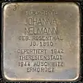 Stolperstein für Johanna Neumann (Moltkestraße 135)
