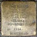 Stolperstein für Julie Waller (Bonner Straße 33)
