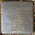 Stolperstein für Julius Dannenbaum (Tiberiusstraße 14)