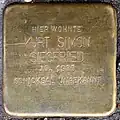 Stolperstein für Kurt Simon Siegfried (Sülzgürtel 72)