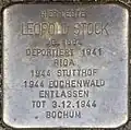 Stolperstein für Leoplod Stock (Lothringer Straße 39)