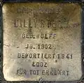 Stolperstein für Lilly Stern (Bonner Straße 33)