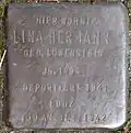 Stolperstein für Lina Hermann (Frankstraße 12)