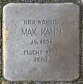 Stolperstein für Max Kahn (Weyerstraße 89)