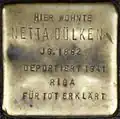 Stolperstein für Netta Dülken (Richard-Wagner-Straße 23)