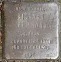 Stolperstein für Richard Hermann (Frankstraße 12)