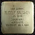 Stolperstein für Rudolf Salomon (Schaurtestraße 1)
