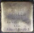 Stolperstein für Samuel Waller (Roonstraße 28)