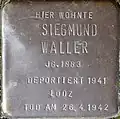 Stolperstein für Siegmund Waller (Im Dau 12)