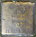 Stolperstein für ein Sinto (Kämmergasse 25)