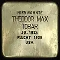 Stolperstein für Theodor Max Tobar (Meister-Gerhard-Straße 5)