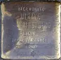 Stolperstein für Ulrike Friedeberg (Hohe Pforte 22)