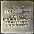 Stolperstein für Ursula Gumpert (Berrenrather Straße 383)