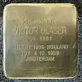 Stolperstein Köln für Victor Glaser (Utrechter Straße 9)