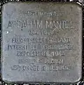 Stolperstein für Abraham Mantel (Fleischmengergasse 26)
