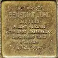 Stolperstein für Benedikt Juhl (Gottesweg 116)