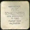 Stolperstein für Else Schallenberg (Joseph-Stelzmann-Straße 62)