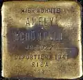 Stolperstein für AAmely Schönfeld (Heinsbergstraße 22)