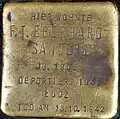 Stolperstein für F.T. Eberhard Sanders (Heinsbergstraße 22)