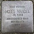 Stolperstein für Moses Mandel (Lungengasse 41)