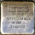 Stolperstein für Max Meyer (Silvanstraße 15)