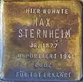 Stolperstein für Max Sternheim (Mozartstraße 54)