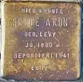 Stolperstein für Sofie Aron (Mozartstraße 54)
