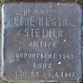 Stolperstein für Else Regine Steiner (Neue Maastrichter Straße 3)