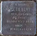 Stolperstein für Meta Levy (Neue Maastrichter Straße 3)