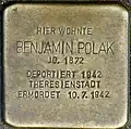 Stolperstein für Benjamin Polak (Spichernstraße 08)