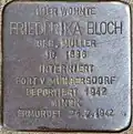 Stolperstein für Friederika Bloch (Stolzestraße 12)