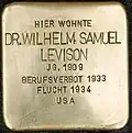 Stolperstein für Wilhelm Samuel Levison (Brüsseler Straße 83)