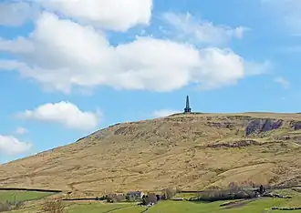 Anblick von Westen aus dem Tal