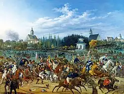 Rückzug der Franzosen durch Richters Garten