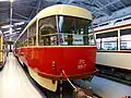 Beiwagen 272 105 im Straßenbahnmuseum Dresden, August 2015
