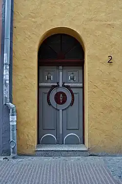 Denkmalgeschützte Haustür um 1800