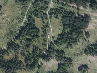 Streitbergalm aus der Vogelperspektive