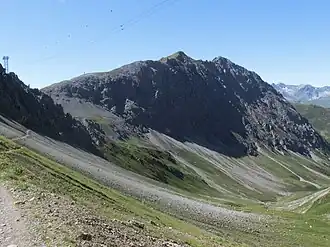 Strela (links) und Chüpfenflue (rechts), aufgenommen vom Haupter Tälli.