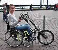 Adaptivbikefahrerin