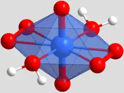 Koordinationspolyeder des Uranatoms