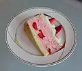 Stück einer Erdbeertorte