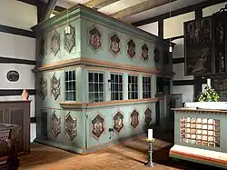 Patronatsloge Dorfkirche Stuer (2015)