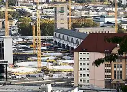 Nordseite der Baustelle, November 2022