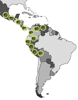 Verbreitungsgebiet des Katharinasittichs